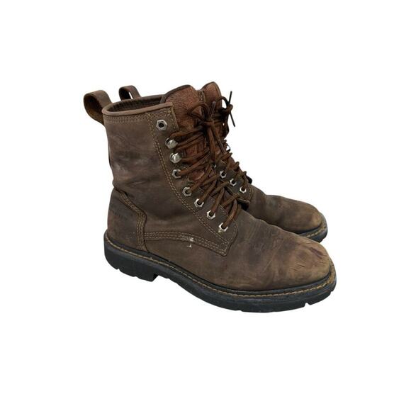 Cody James Kiltie Soft Toe Waterproof Boot Brown Leather Lace Up Men's Size 8.5D - Picture 4 of 13